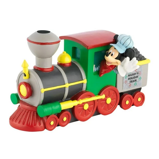 Department 56 Disney Village Mickey's Holiday Train - Click Image to Close